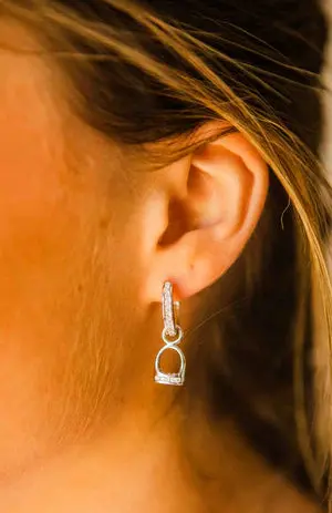 Sale Kelly Herd Hanging English Stirrup Earrings 1