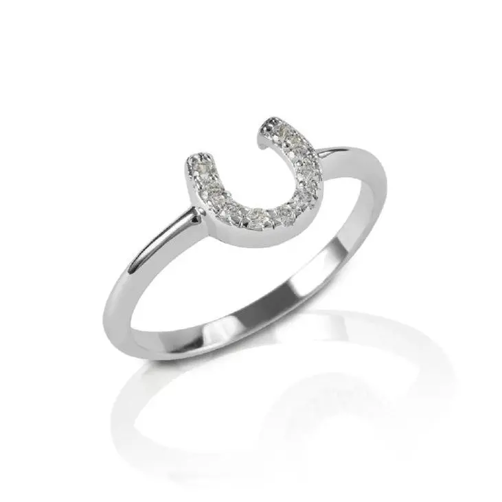 Sale Kelly Herd Sterling Silver Horseshoe Ring 1