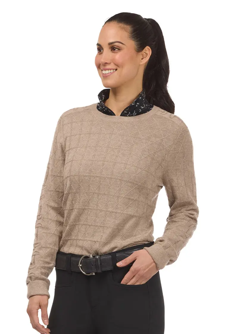 Sale Kerrits Bit Of Diamond Crew Neck Sweater 1