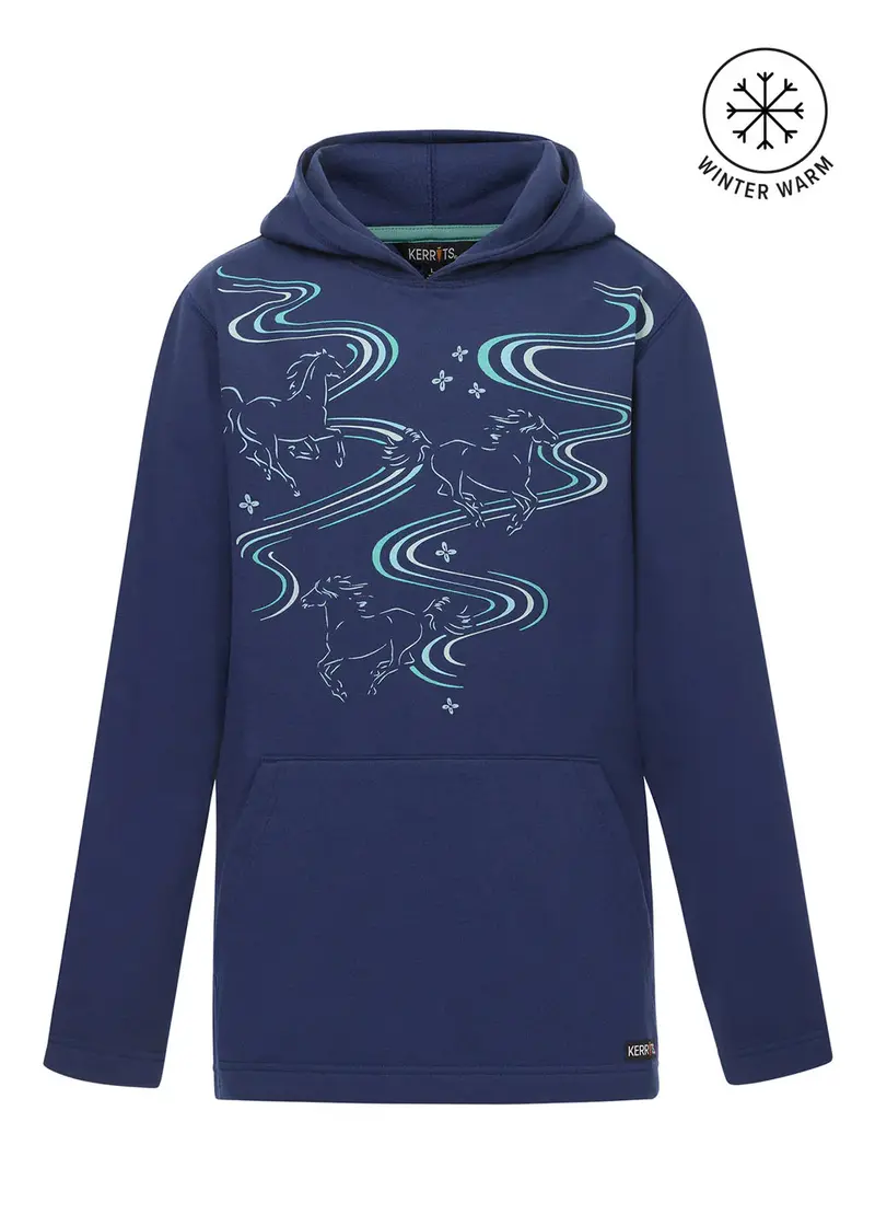 Sale Kerrits Kids Ride The Wind Fleece Hoodie 5