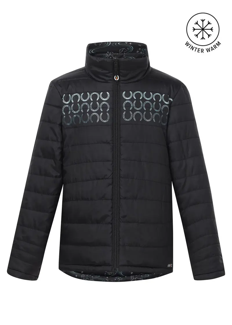 Sale Kerrits Kids Ride The Wind Reversible Quilted Jacket 1