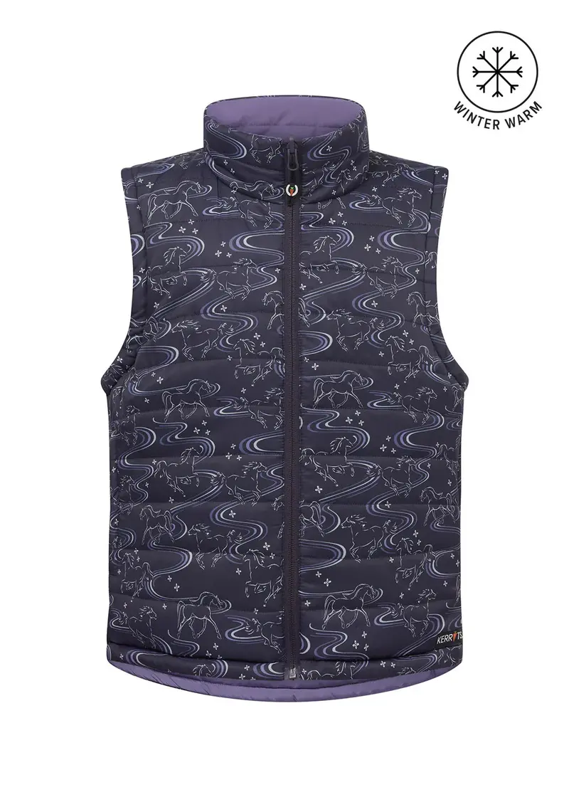 Sale Kerrits Kids Ride The Wind Reversible Quilted Vest 10