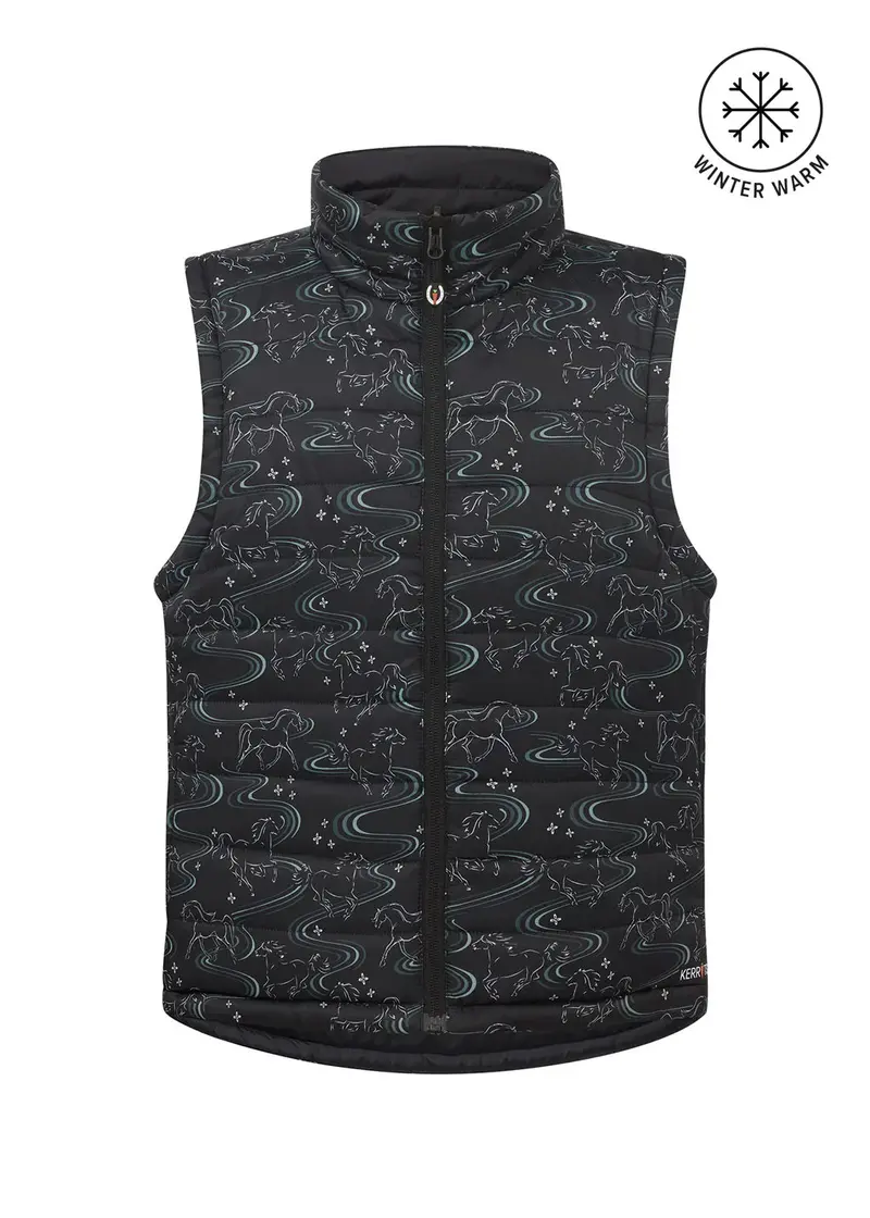 Sale Kerrits Kids Ride The Wind Reversible Quilted Vest 2