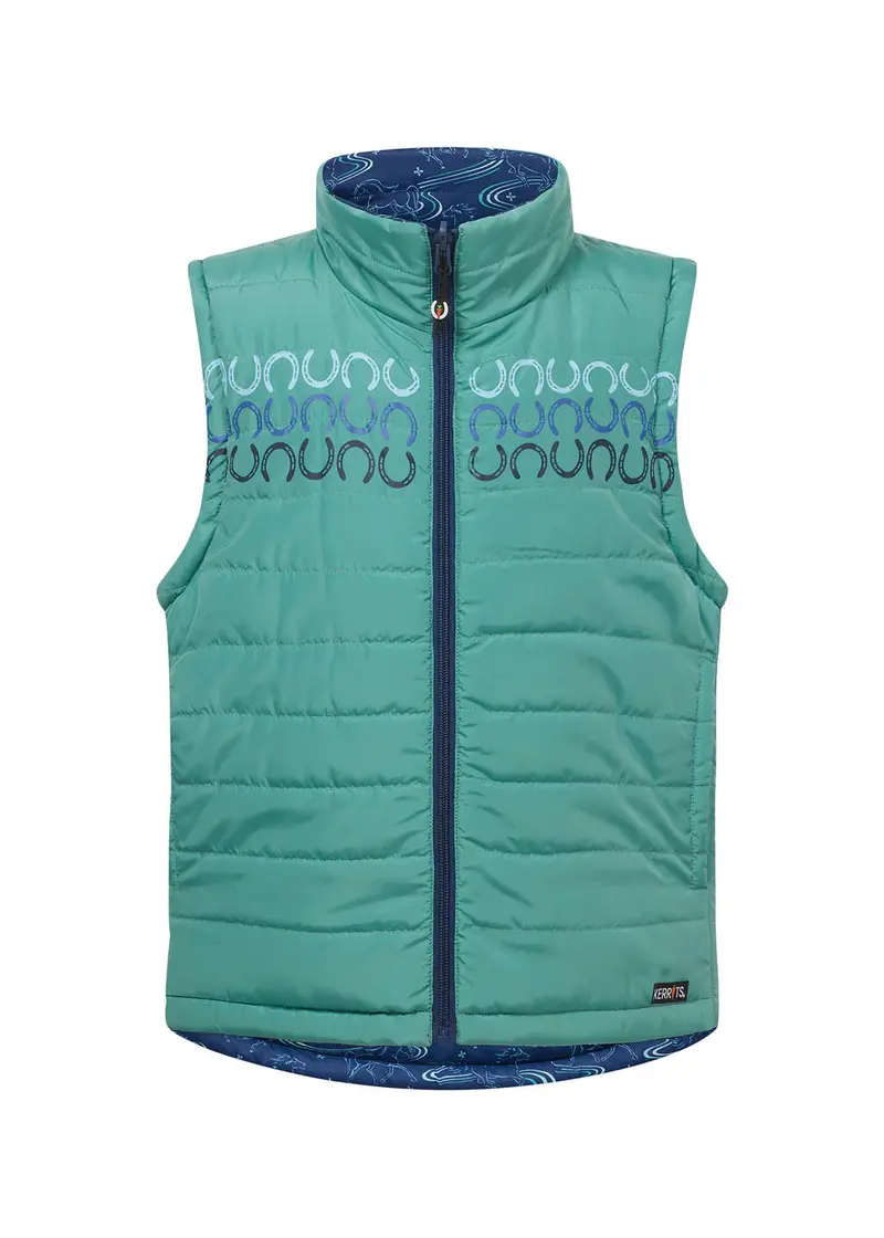Sale Kerrits Kids Ride The Wind Reversible Quilted Vest 3