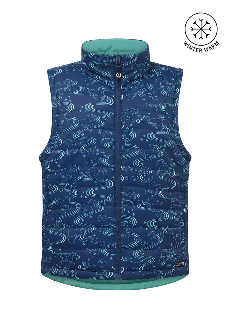 Sale Kerrits Kids Ride The Wind Reversible Quilted Vest 4