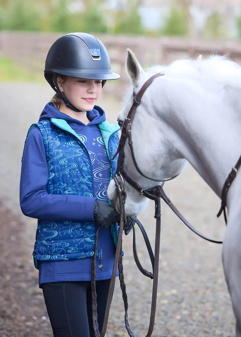 Sale Kerrits Kids Ride The Wind Reversible Quilted Vest 5