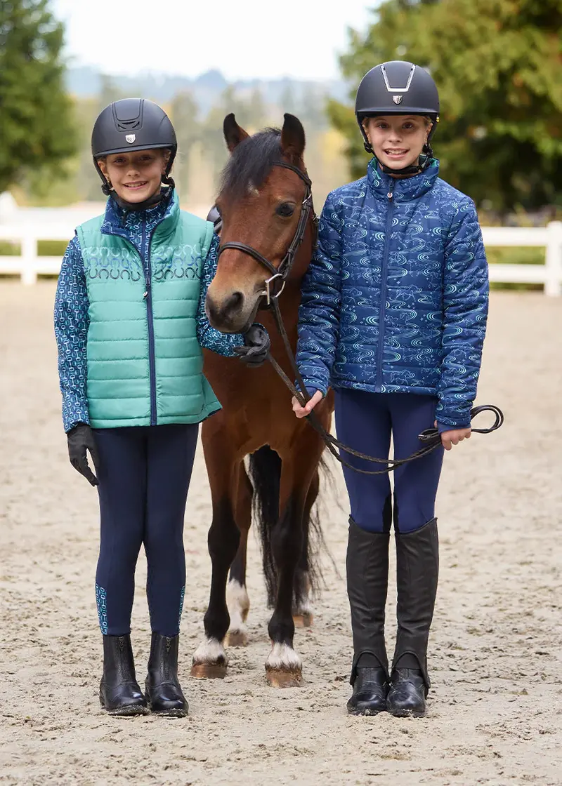 Sale Kerrits Kids Ride The Wind Reversible Quilted Vest 7