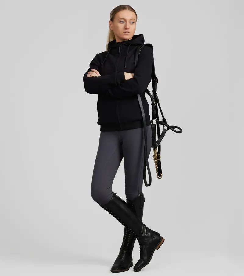 Sale - Legato Hooded Full-Zip Sweatshirt Phantom Black 6