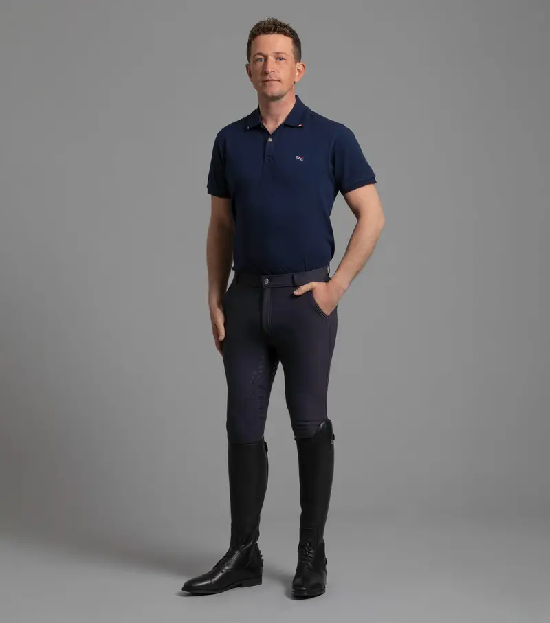 Sale - Levanzo Men's Full Seat Gel Riding Breeches Navy 1
