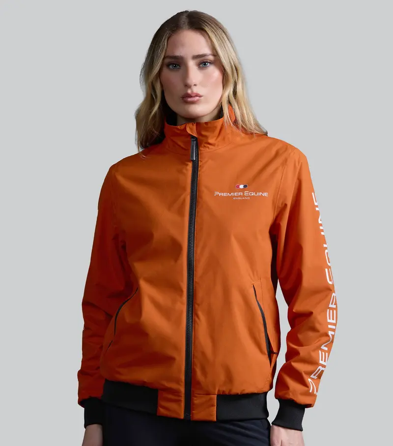 Sale - Omnia Womens Waterproof Riding Jacket Burnt Orange 1