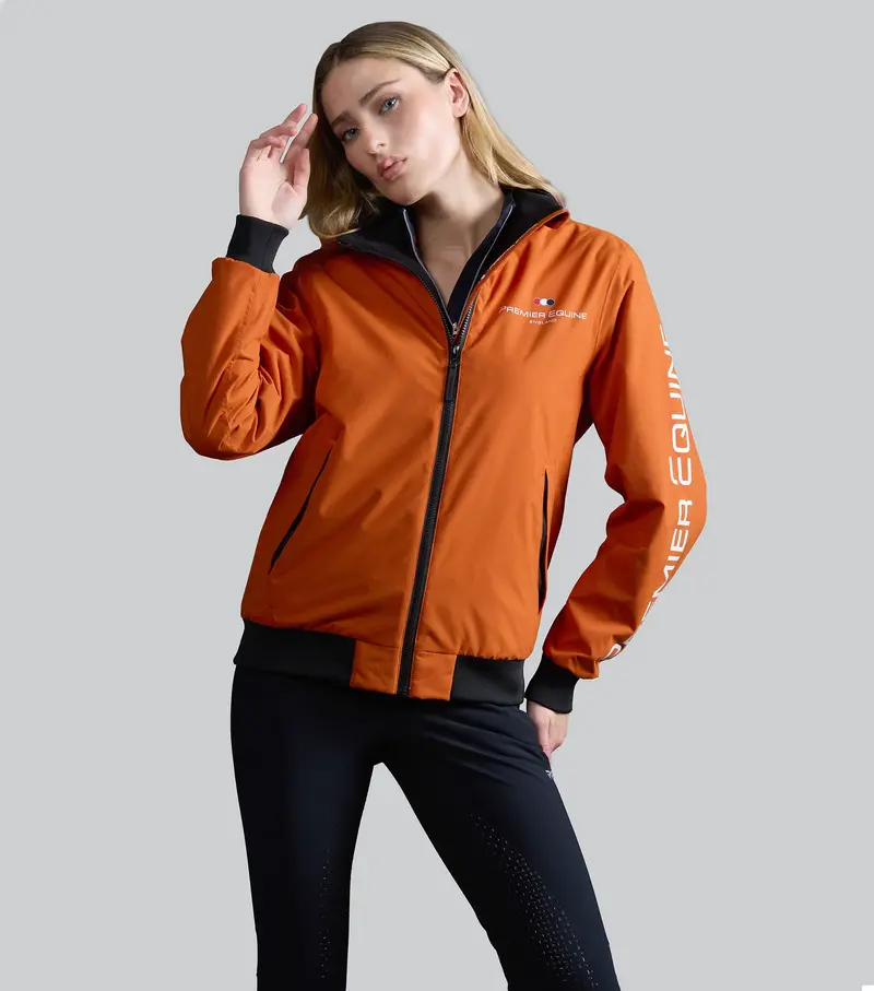 Sale - Omnia Womens Waterproof Riding Jacket Burnt Orange 6