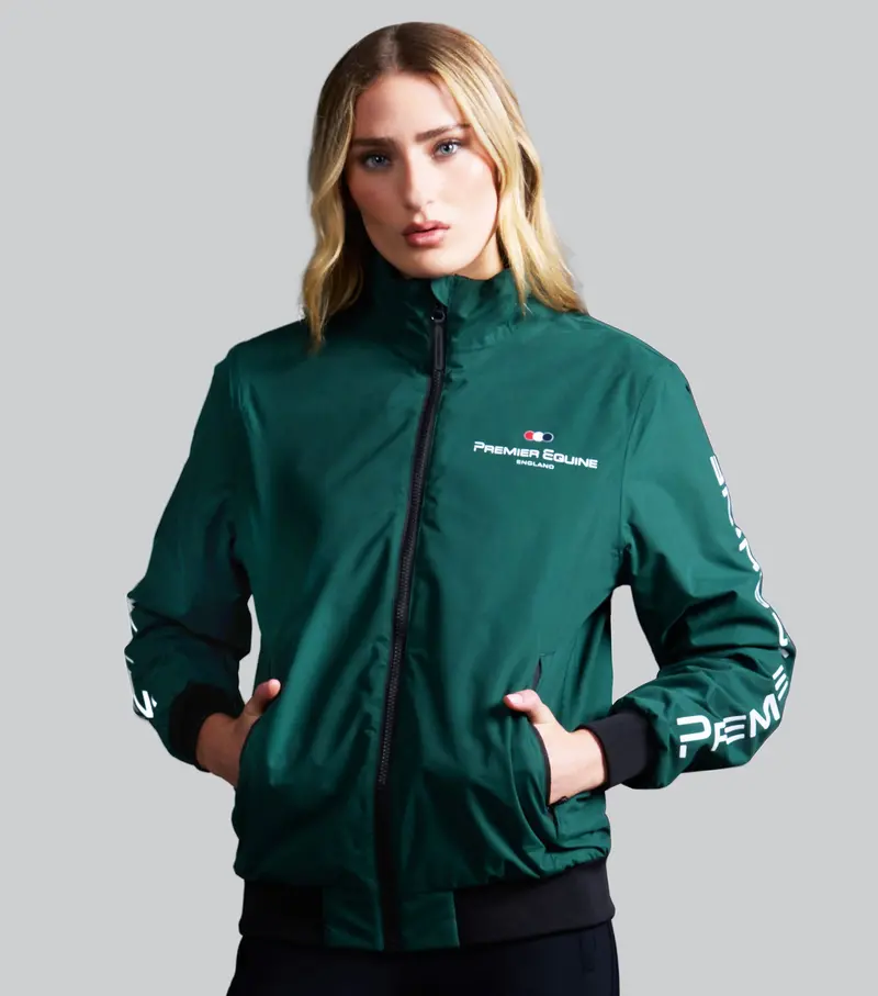 Sale - Omnia Womens Waterproof Riding Jacket Green 1