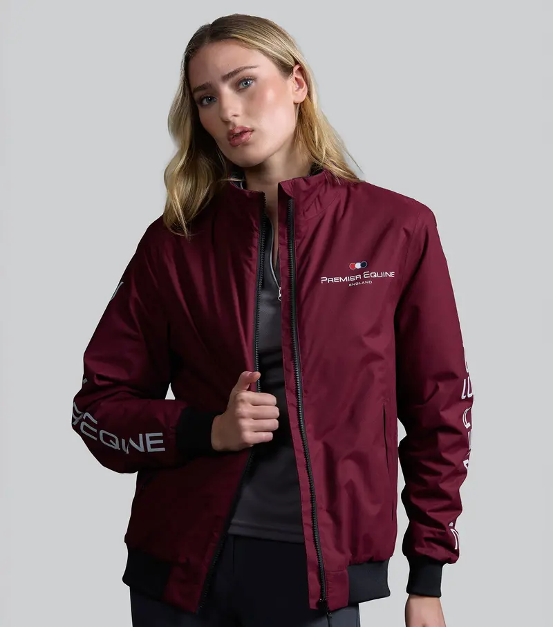 Sale - Omnia Womens Waterproof Riding Jacket Wine 1