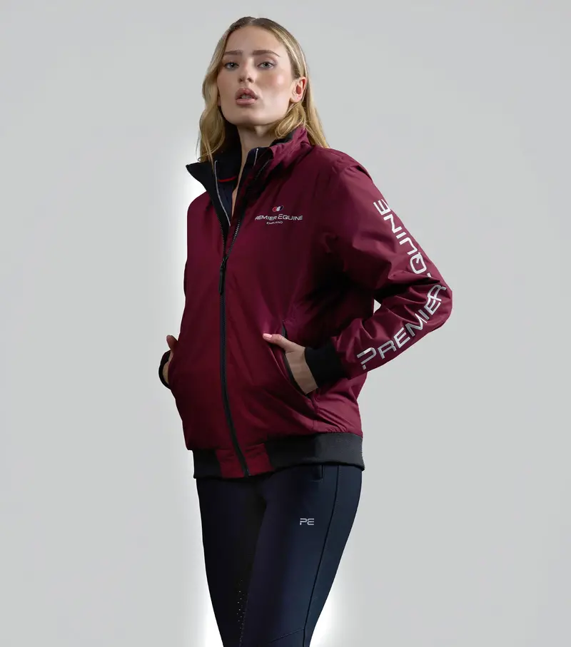 Sale - Omnia Womens Waterproof Riding Jacket Wine 6