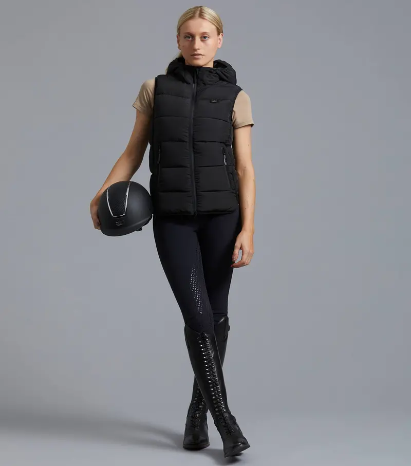 Sale - Pavoni Ladies Quilted Gilet Black 2