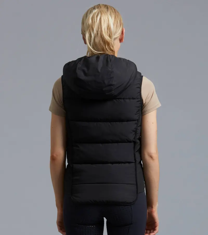 Sale - Pavoni Ladies Quilted Gilet Black 3