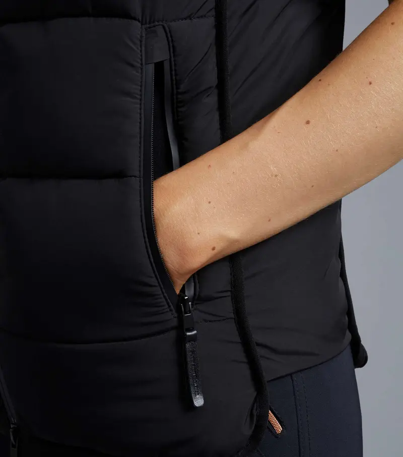 Sale - Pavoni Ladies Quilted Gilet Black 6