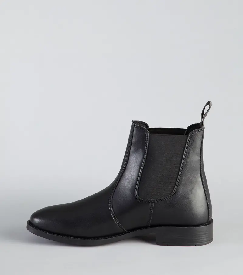 Sale - Rossago Synthetic Chelsea Paddock Boots Black 3