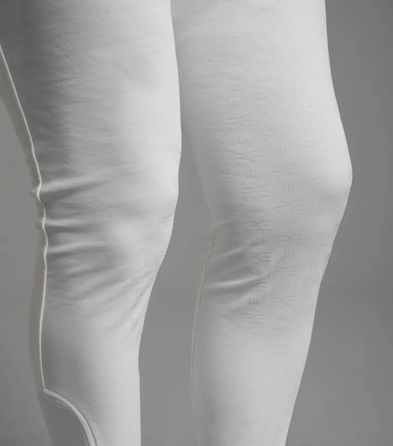 Sale - Santino Men's Gel Knee Competition Breeches White 5