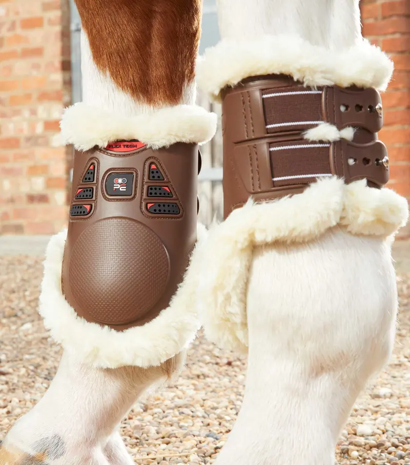 Sale Techno Wool Fetlock Boots Brown 1