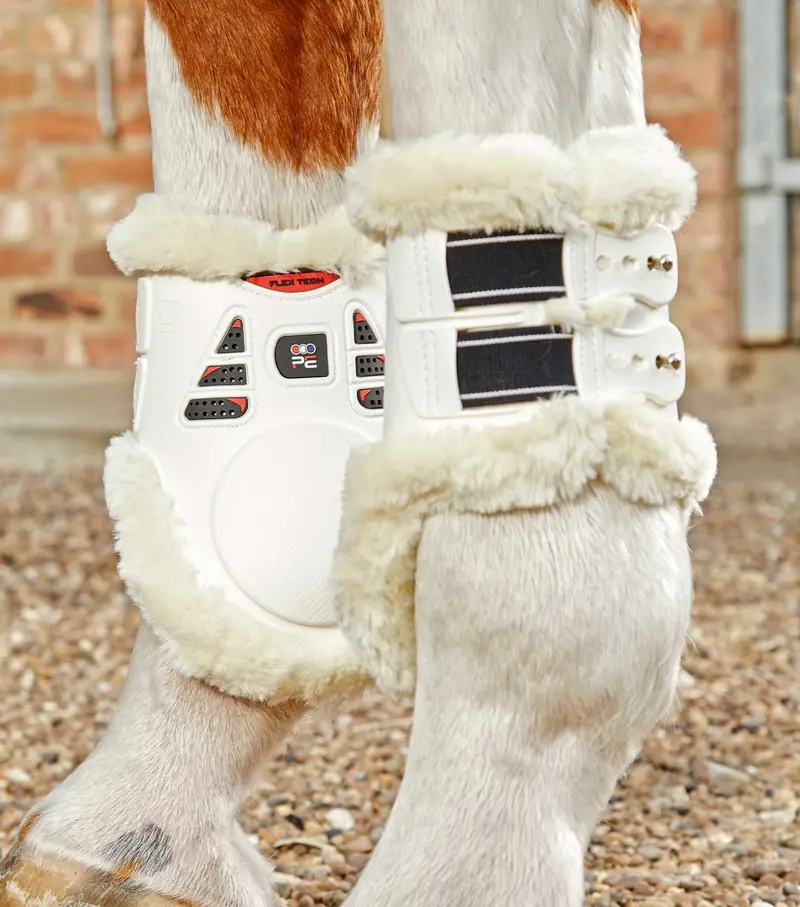 Sale Techno Wool Fetlock Boots White 1