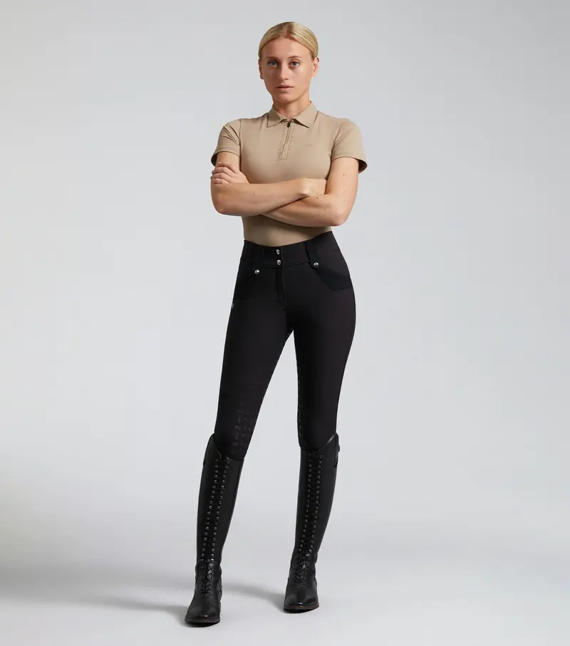 Sale -Torino Ladies Full Seat Gel Riding Breeches Black 1