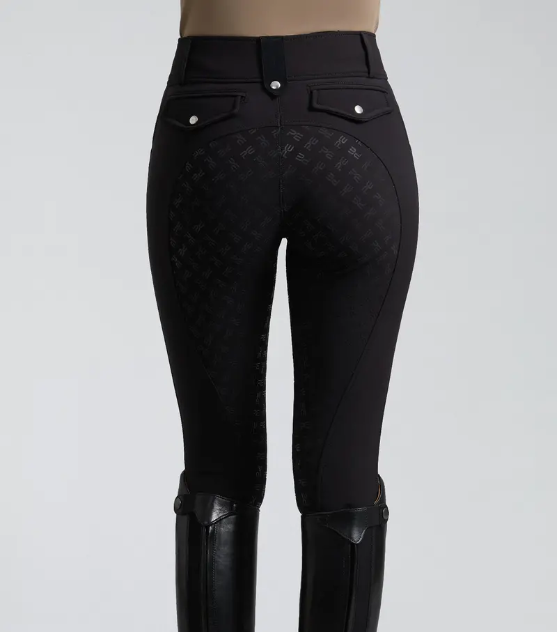 Sale -Torino Ladies Full Seat Gel Riding Breeches Black 2