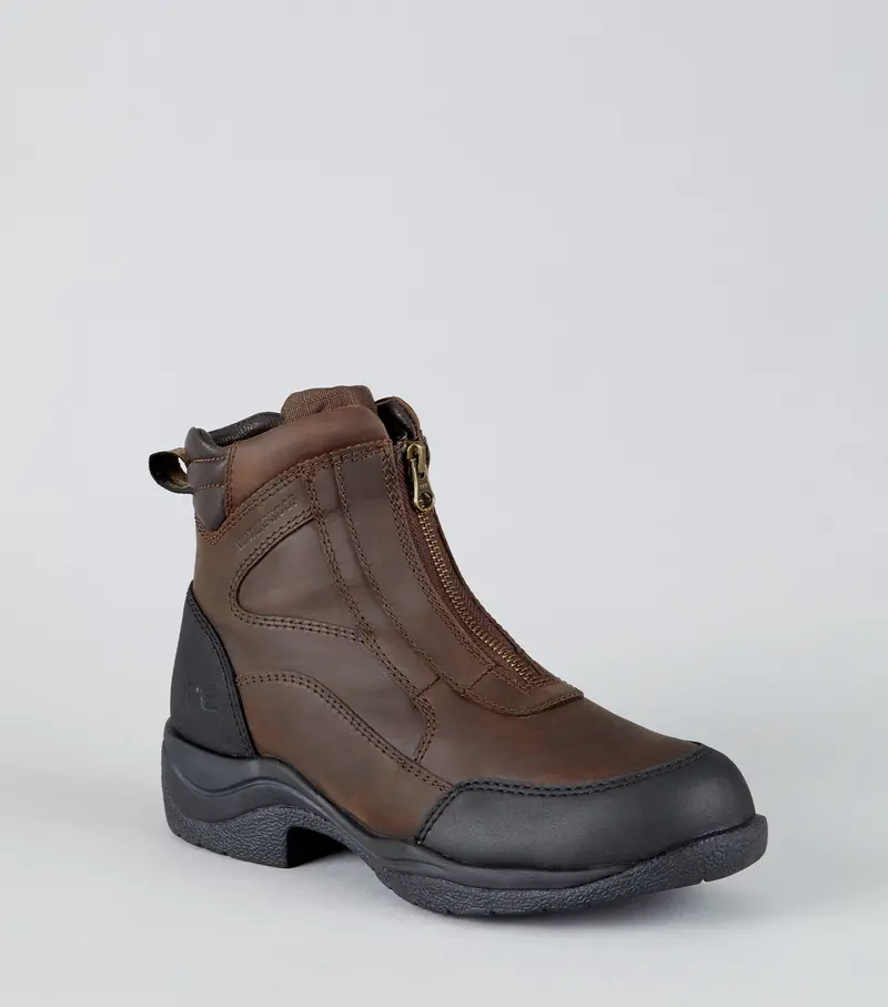 Sale Vinci Waterproof Zip Front Boots Brown 1