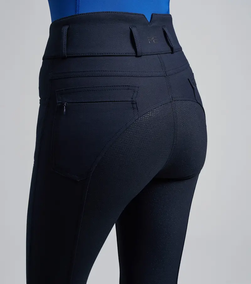 Sale - Virtue Ladies Full Seat Gel Riding Breeches Navy 3