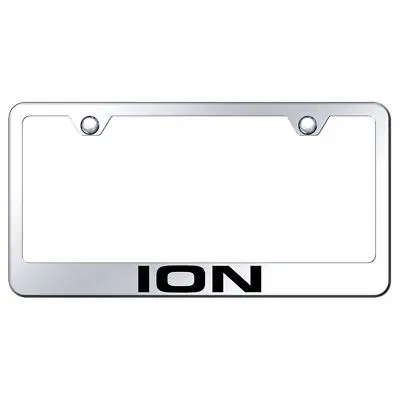 Saturn Ion Laser Etched Logo Stainless Steel License Plate Frame (Chrome) 1