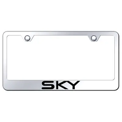 Saturn Sky Laser Etched Logo Stainless Steel License Plate Frame (Chrome) 1