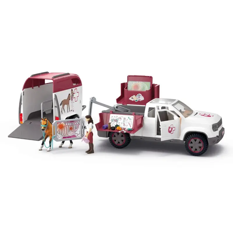 Schleich Mobile Vet With Trailer 1