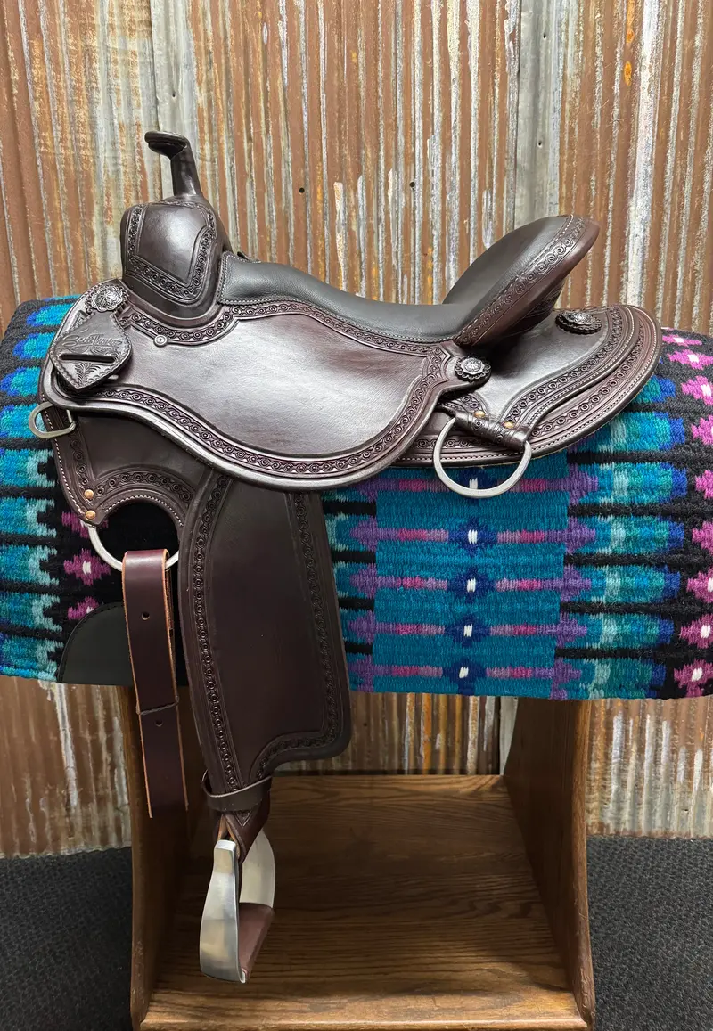 Scott Thomas Custom Heavy Oil Western Dressage Saddle 1