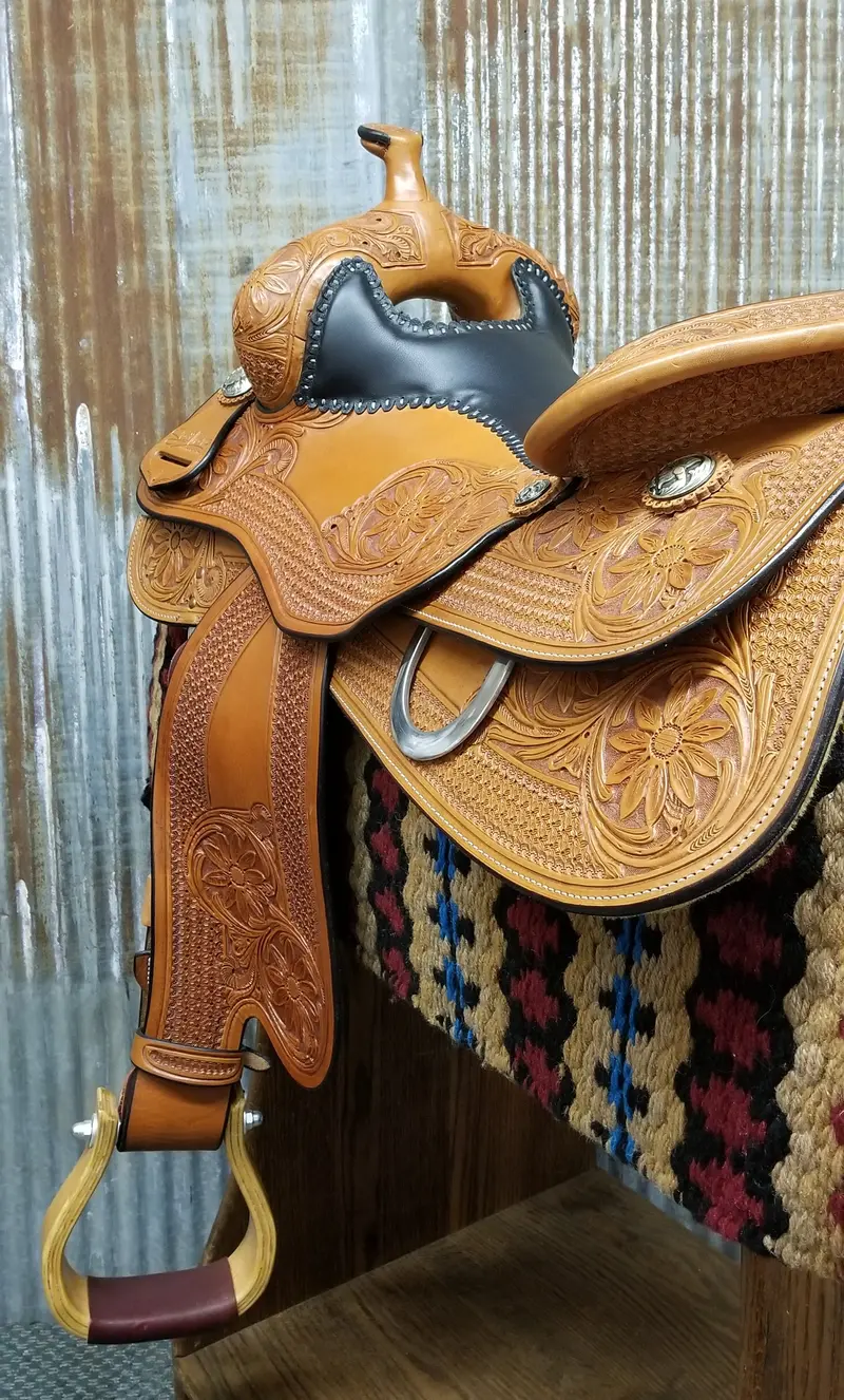 Scott Thomas Medium Oil Snowflake Reiner Saddle 4