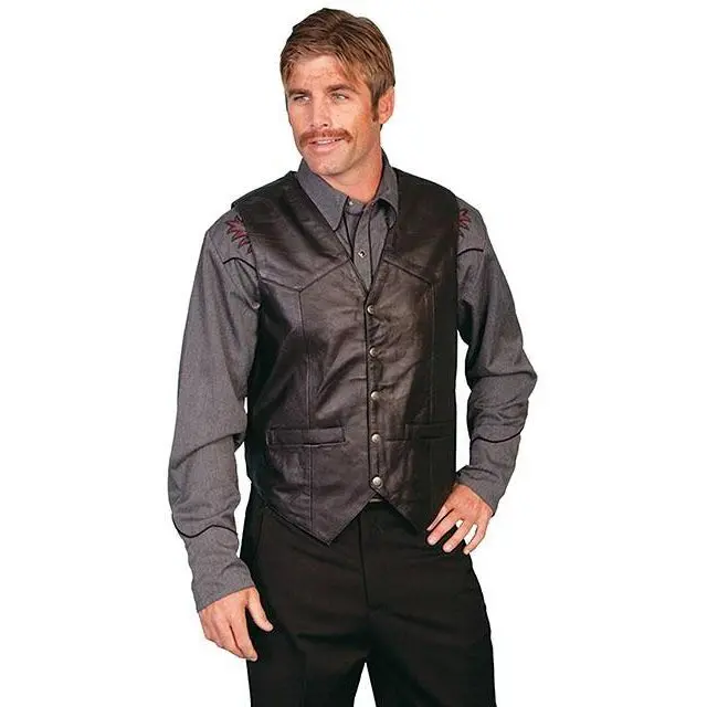 Scully Mens Classic Western Vest 1