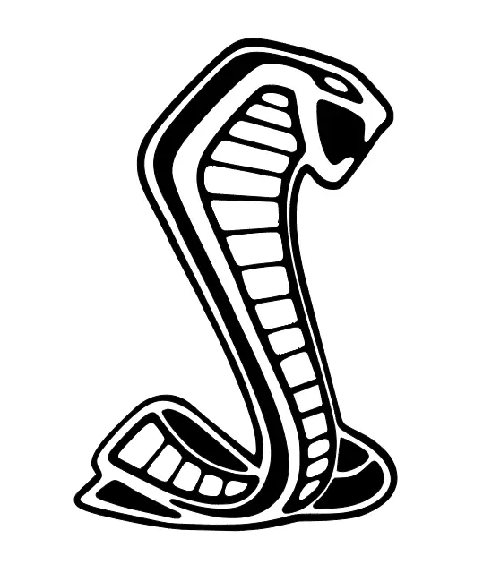 Shelby Gt350 Cobra Snake Logo Vinyl Sticker Decal 3" 4" 5" 6" 8" 10" 12" 14" 16" 18"  Multiple Colors 2