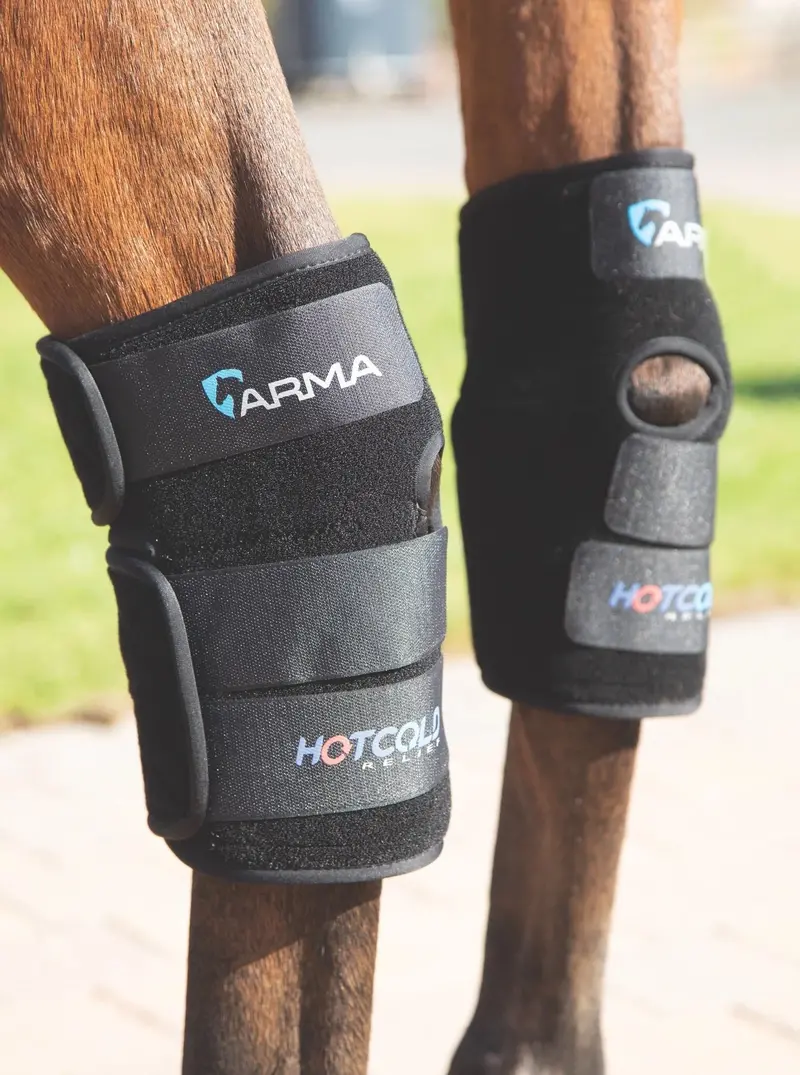 Shires Arma Hot/Cold Joint Relief Boots- Black One Size 1