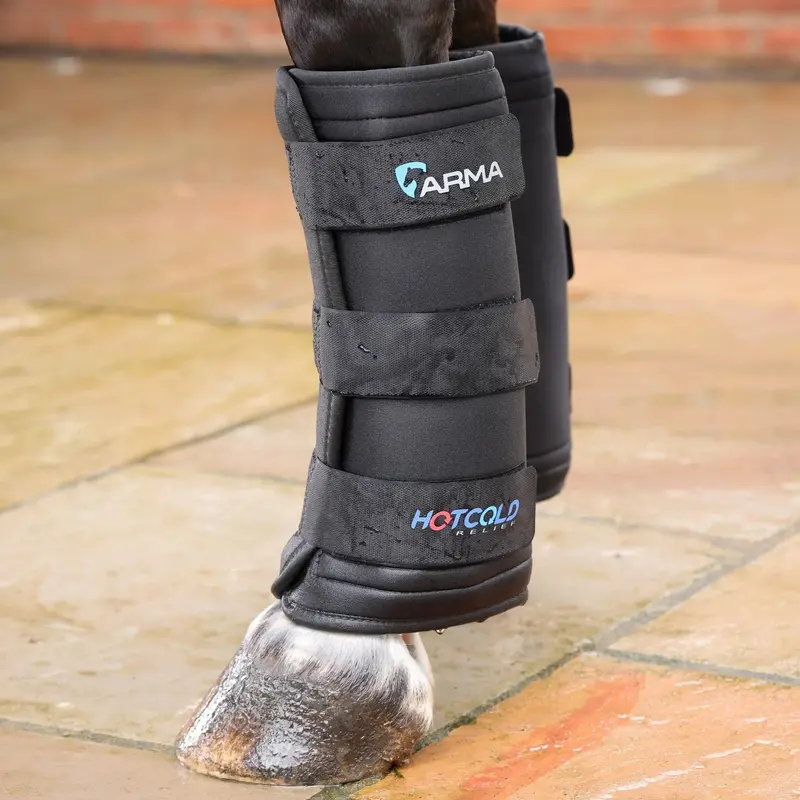Shires Arma Hot/Cold Relief Boots-Black One Size 1