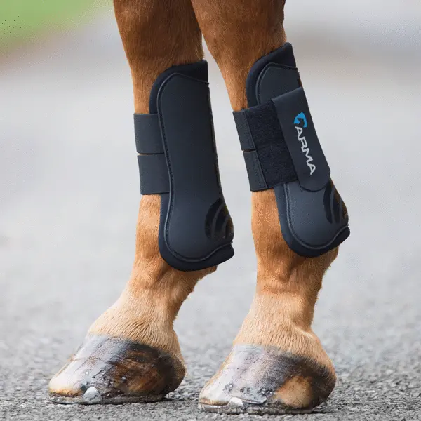 Shires Arma Open Front Boots - Black/Black 1