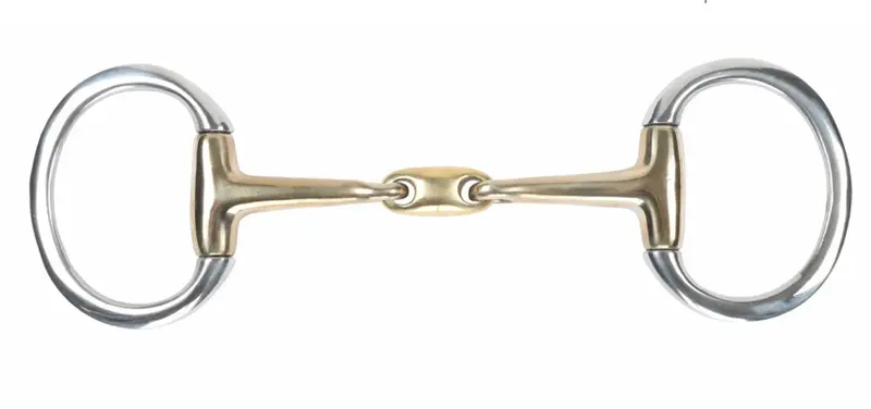 Shires Brass Alloy Flat Ring Lozenge Eggbutt 1