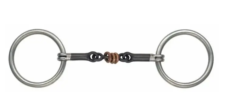 Shires Sweet Iron Copper Roller Loose Ring Snaffle 1