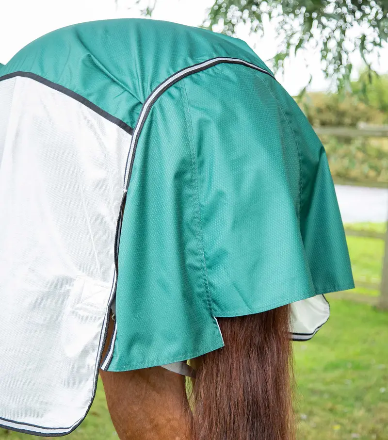 Showertex Fly Rug With Surcingles Green 6