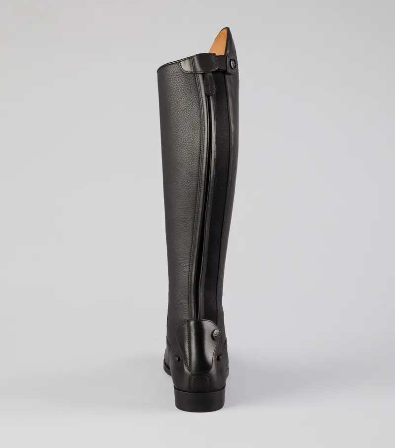 Silentio Mens Tall Leather Field Boot Black 3