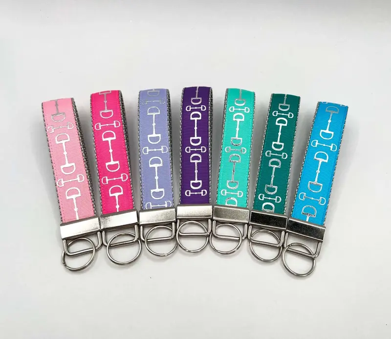 Silver Snaffle Bit Keychains 1