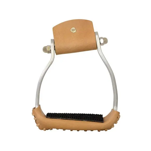 Slanted Aluminum Stirrups With Rubber Pads 1