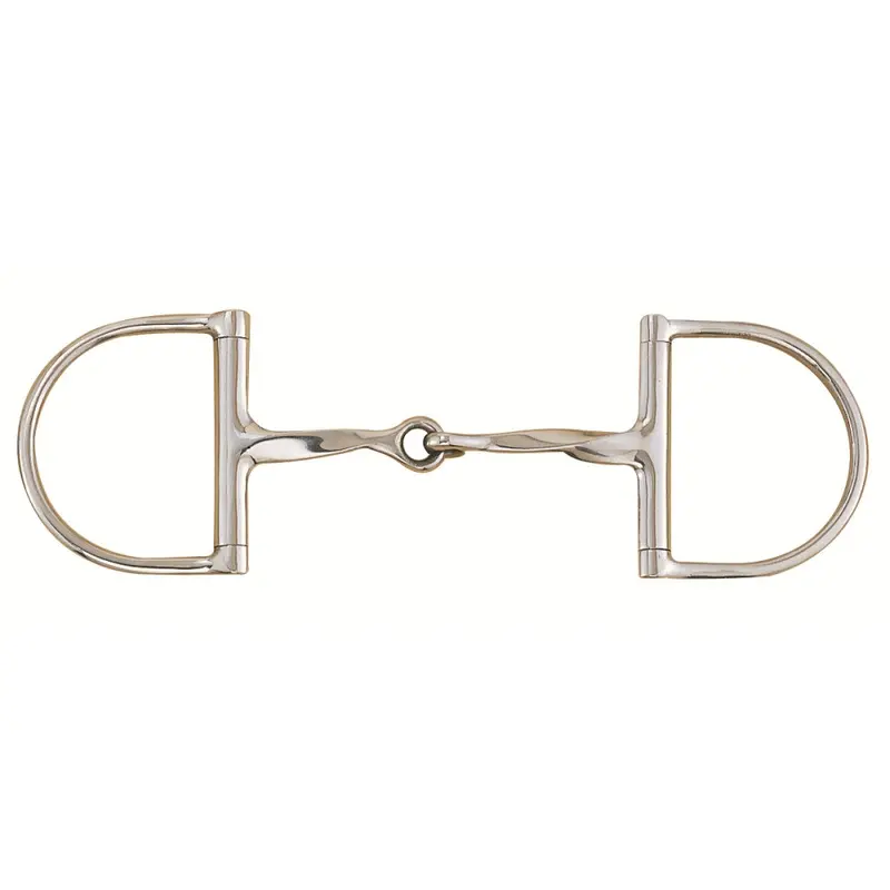 Slow Twist Hunter Dee Ring Snaffle Bit 1