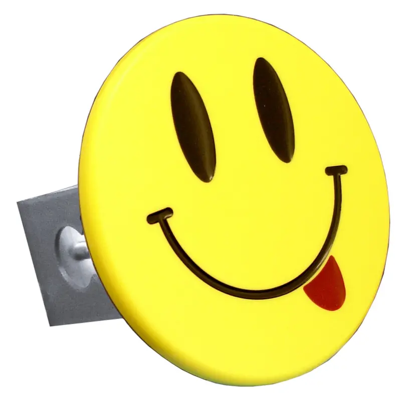 Smile Face With Tongue Class Ii Hitch Cover Plug 1