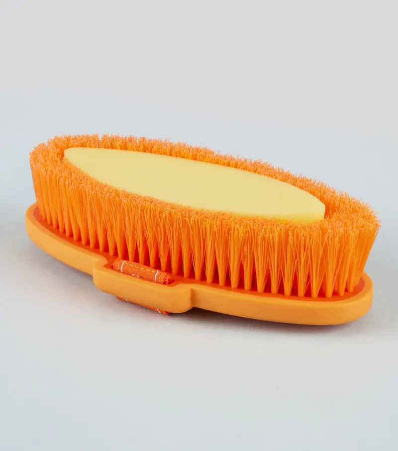 Soft-Touch Body Wash Brush Orange & Amber 1