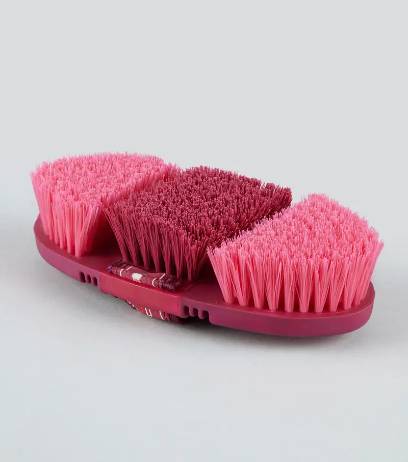 Soft-Touch Flexi Body Brush Wine & Fuchsia 2
