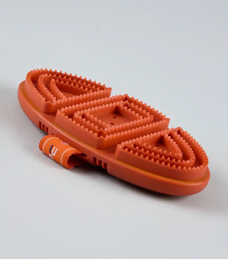 Soft-Touch Flexi Curry Comb Orange & Amber 1